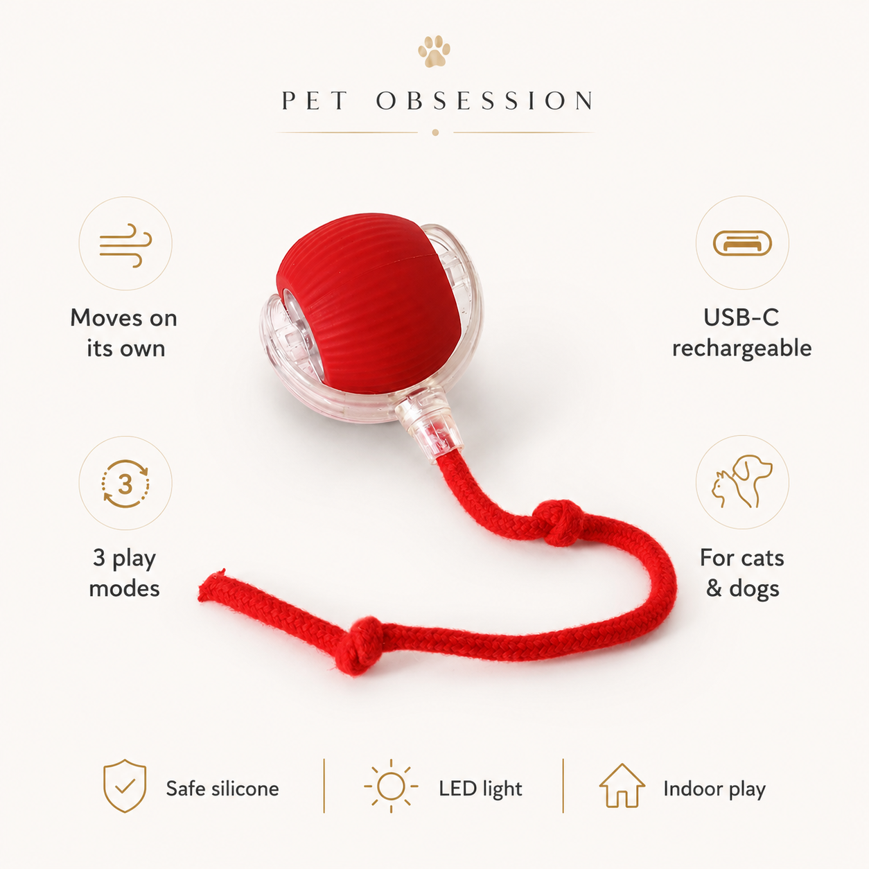 Smart Interactive Pet Ball